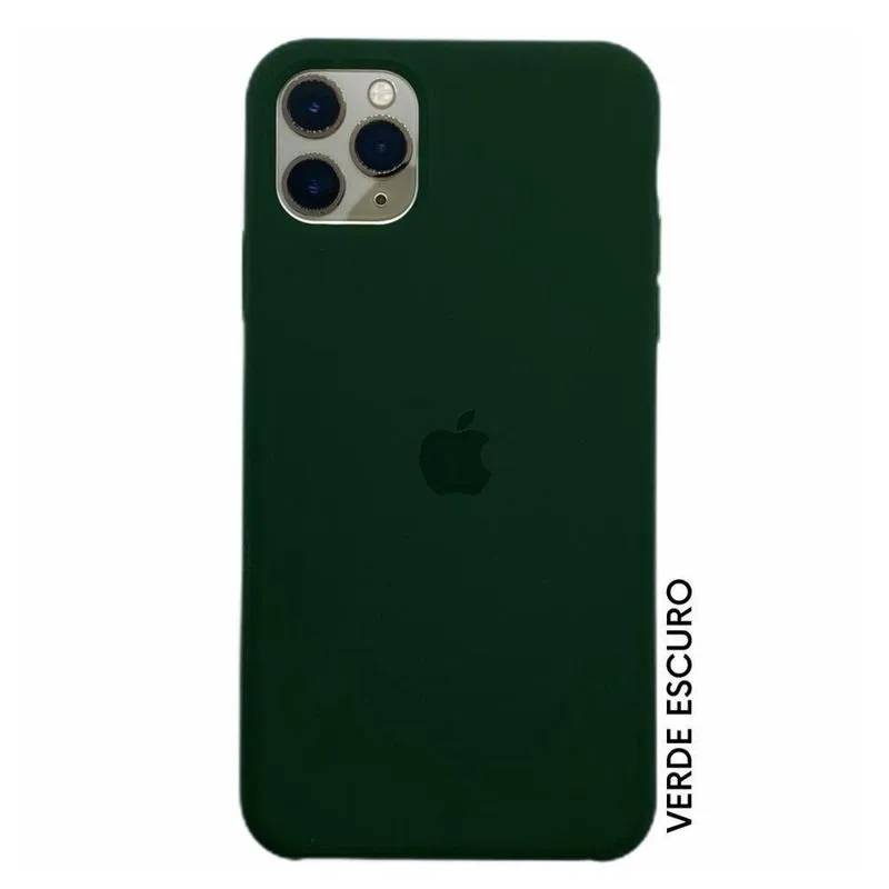 Capinha Capa Silicone Iphone 11 Pro - Verde-Escuro