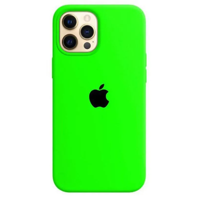 Capinha Capa Silicone Iphone 12/12 Pro - Verde-Neon