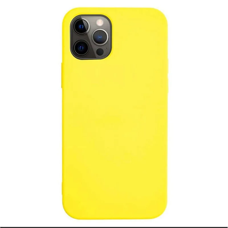 Capinha Capa Silicone Iphone 12/12 Pro - Amarelo
