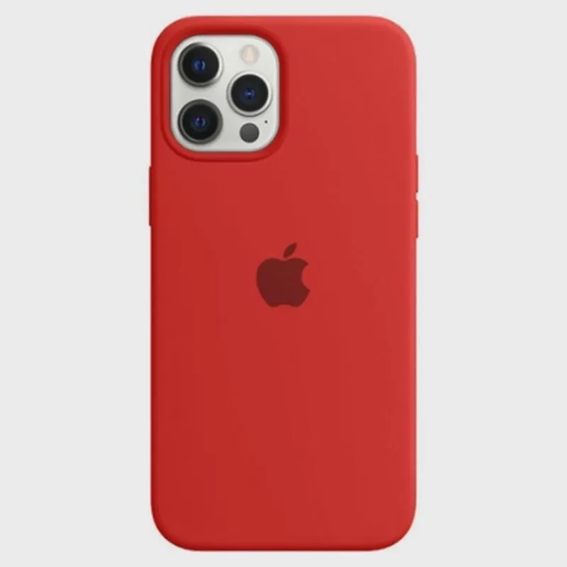 Capinha Capa Silicone Iphone 12/12 Pro - Vermelho