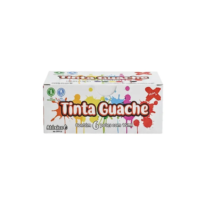 Tinta Guache Make + 15ml com 6 Cores