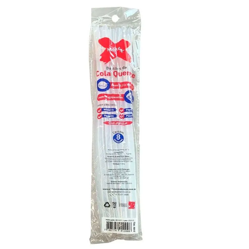 Cola quente para pistola fina 8 unidades - Gatte