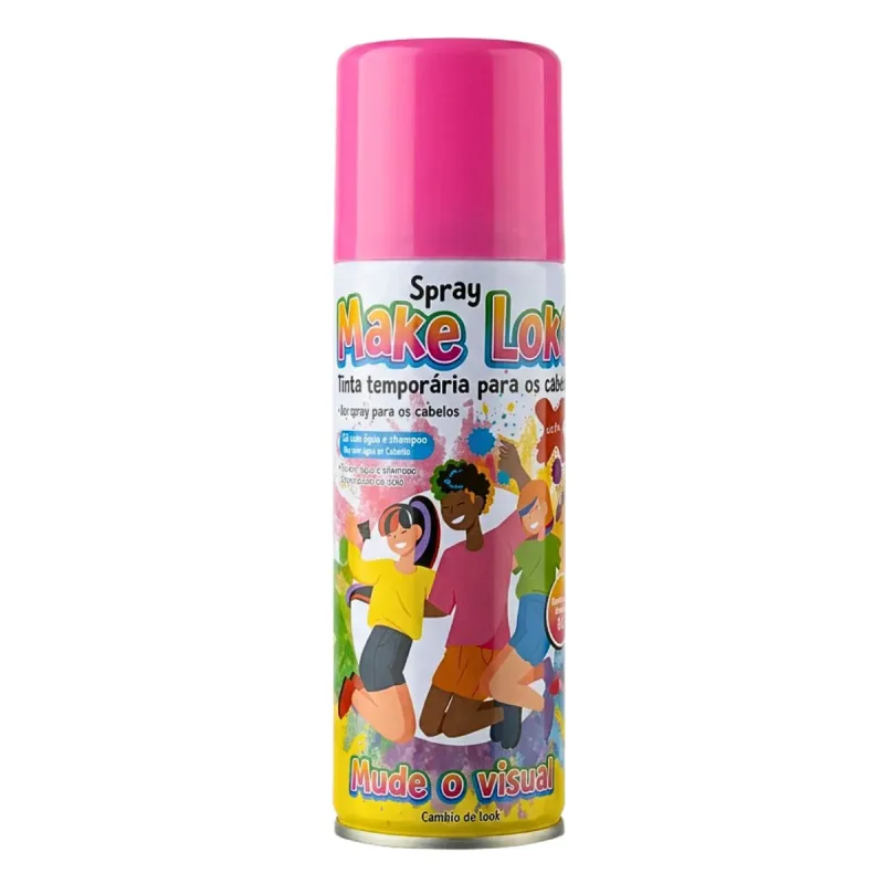 Tinta de Cabelo Spray Make Loko 120ml Rosa