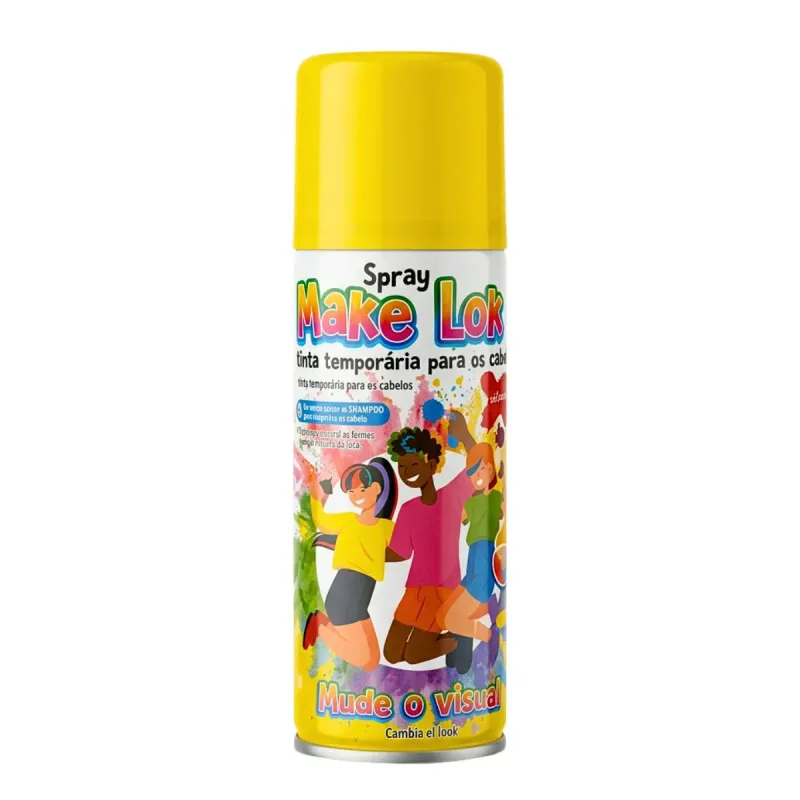 Tinta de Cabelo Spray Make Loko 120ml Amarelo