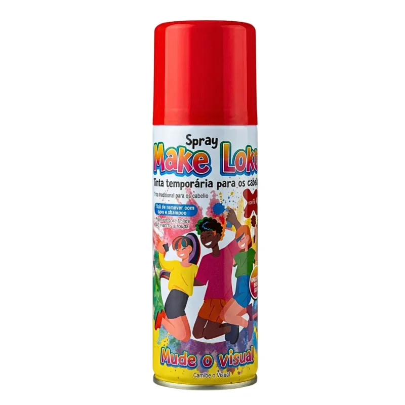 Tinta de Cabelo Spray Make Loko 120ml Vermelho 2877