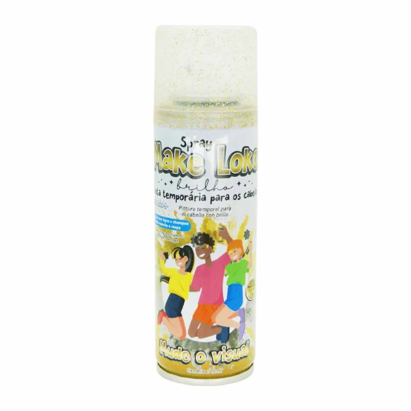 Tinta Spray para Cabelo 120ml Dourado 2880 Make+ - UN