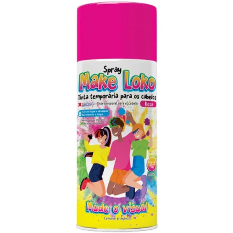 Pinta Cabelo 120ML Make Loko Rosa DP.C/24