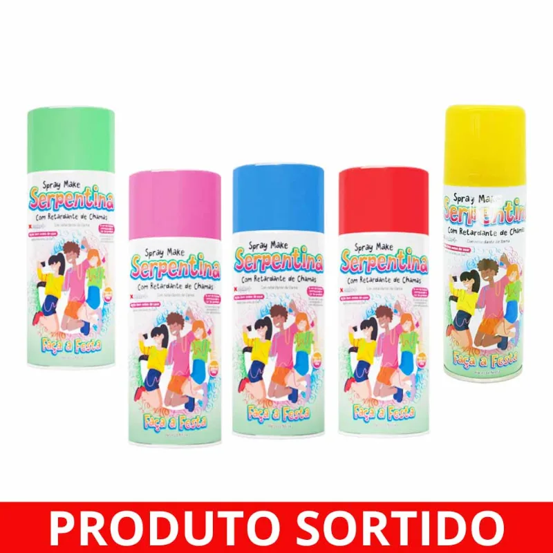 Lança Serpentina 250ml Sortido 2882 Make+ - UN