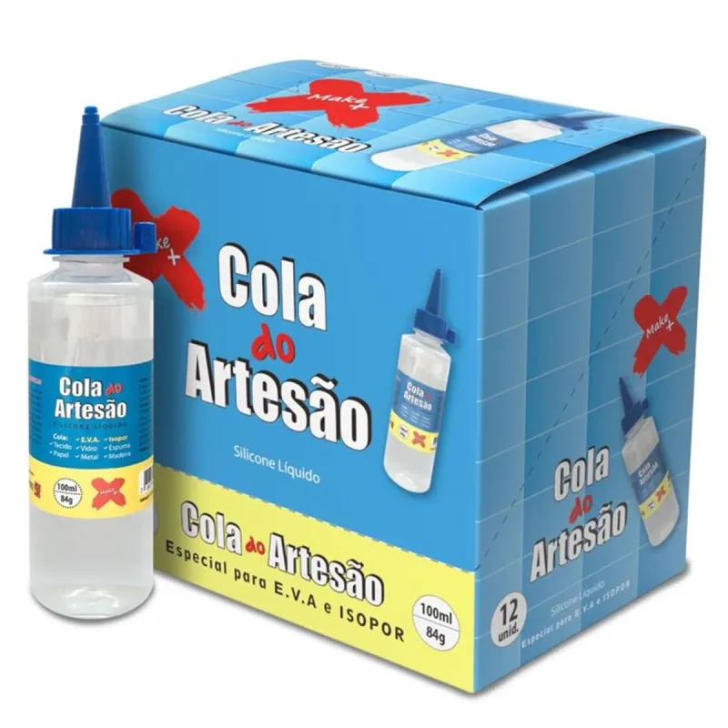 Cola do Artesao Silicone Make+ 100ml C/12