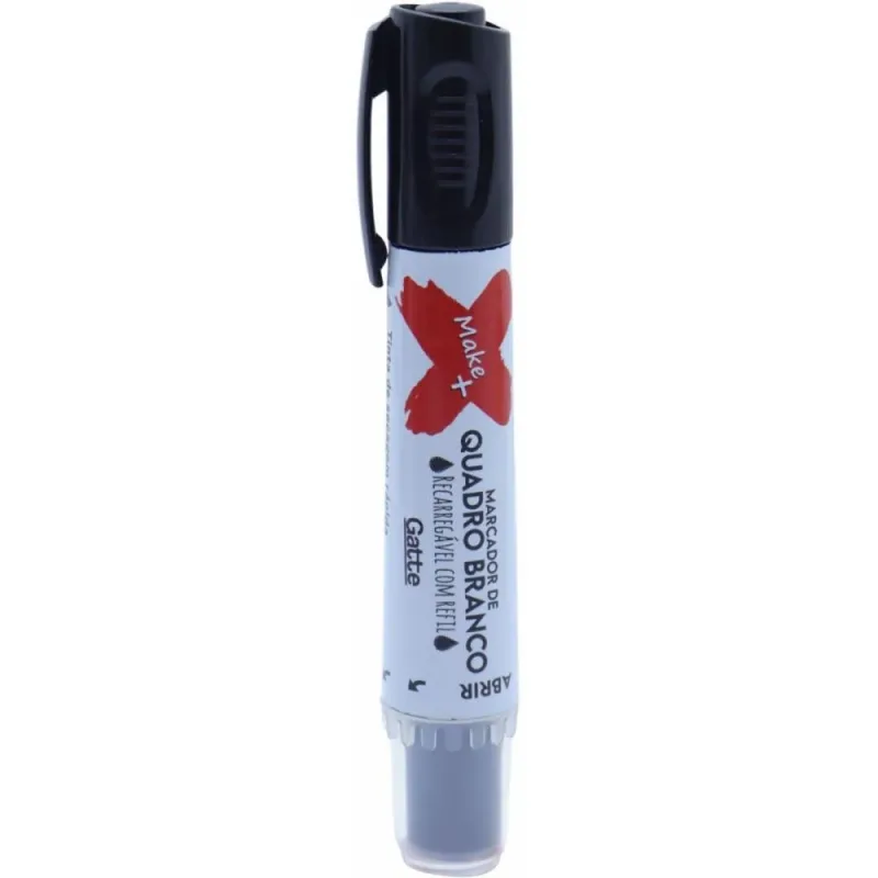 Pincel Quadro Branco QB Recarregavel C/REFIL Preto CX.C/12