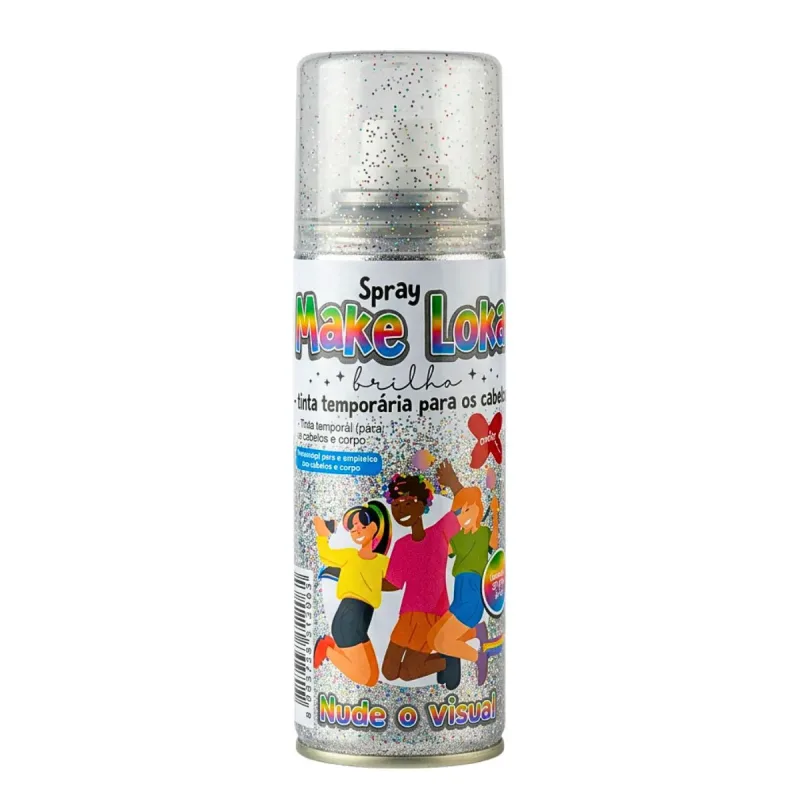 Tinta de Cabelo Spray Loko Multicolor - Outlet do Marinho - Melhor Preço em Papelaria, Brinquedos e Utilidades