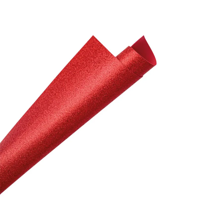 EVA Glitter Make + 40x60cm Vermelho com 5 Unidades