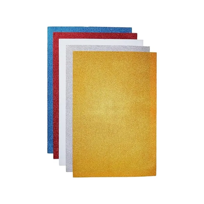 Placa EVA Glitter Make + 40x60cm Sortido com 5 Folhas
