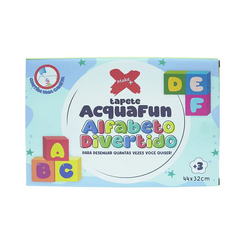 BRINQUEDO TAPETE MAGICO ACQUAFUN MAKE+ ALFABETO DIVERTIDO