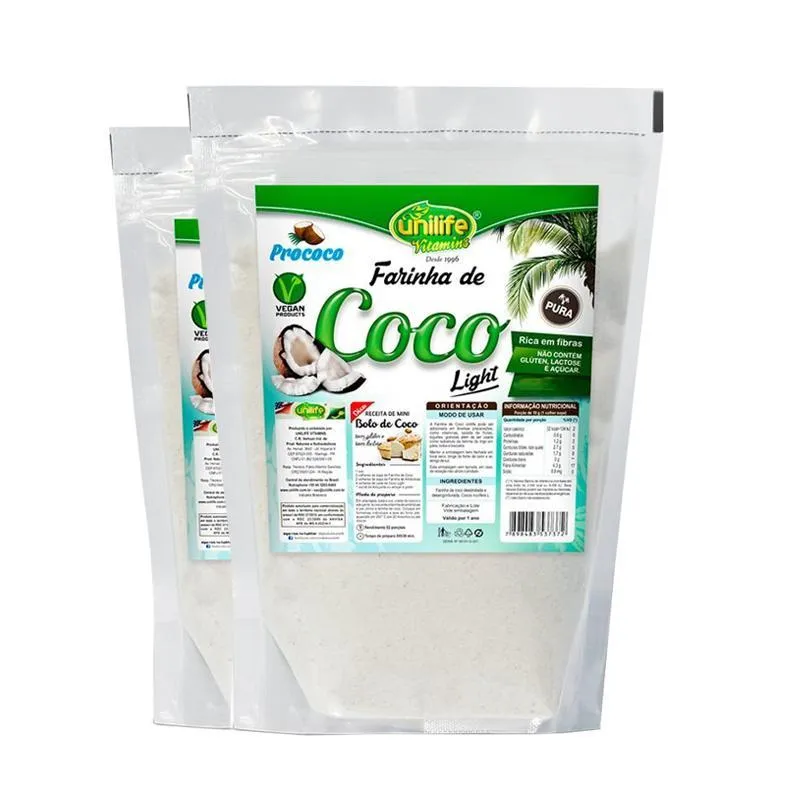 Kit 2 Farinha De Coco Light 300g Unilife