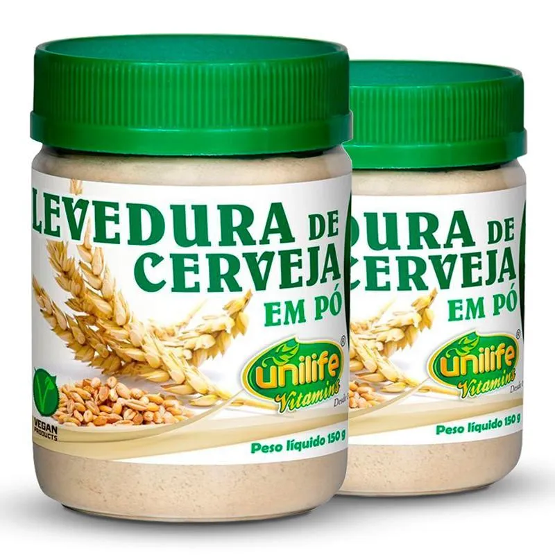 Kit 2 Levedura De Cerveja Em Pó Unilife 150g