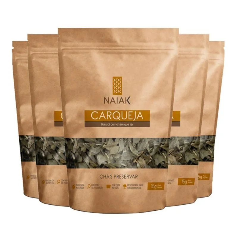 Kit 5 Chá De Carqueja Naiak 15g