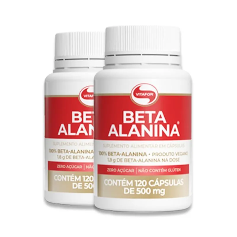 Kit 2 Beta Alanina Vitafor 120 Cápsulas