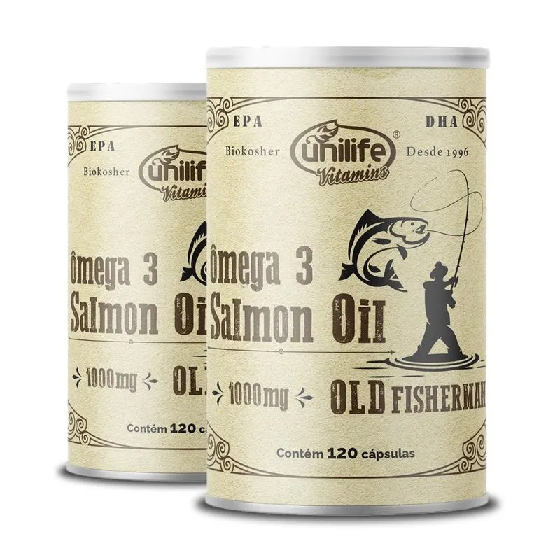 Kit 2 Ômega 3 Old Fisherman Unilife 120 Cápsulas