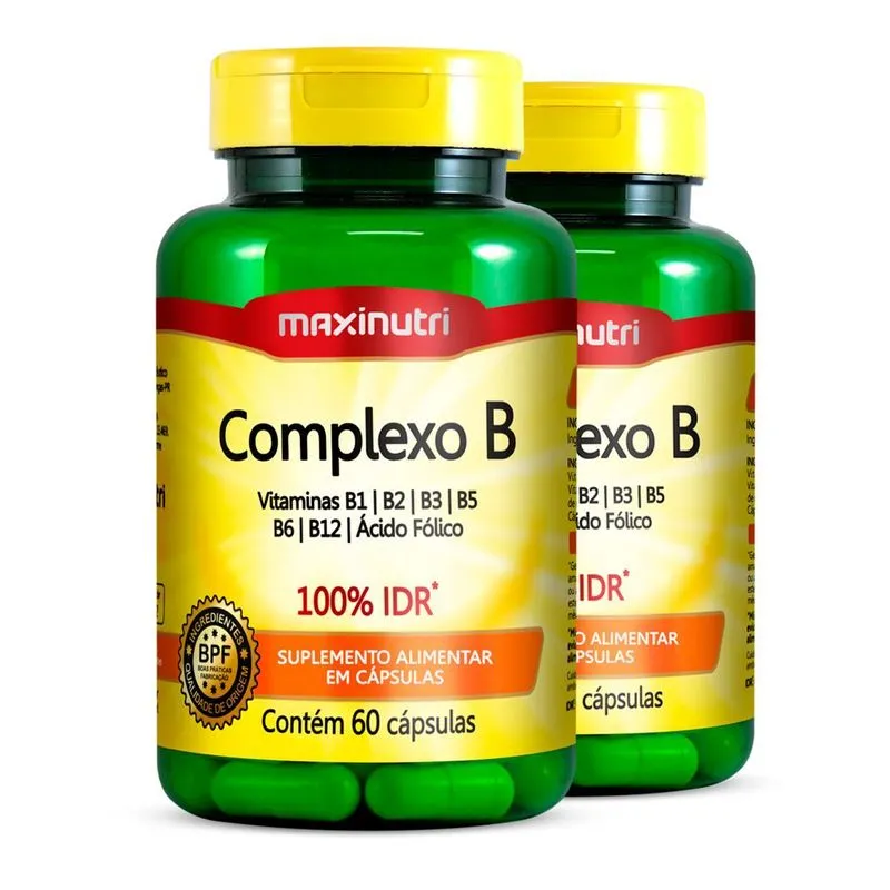 Kit 2 Complexo B 100% Idr Maxinutri 60 Cápsulas