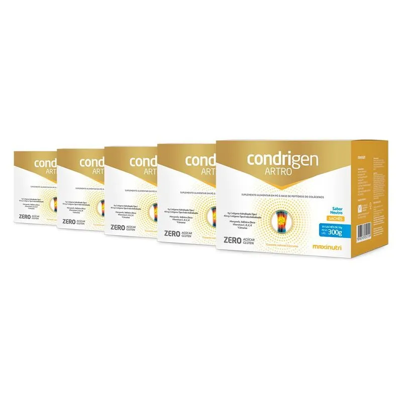 Kit 5 Condrigen Artro Maxinutri 30 Sachês Neutro