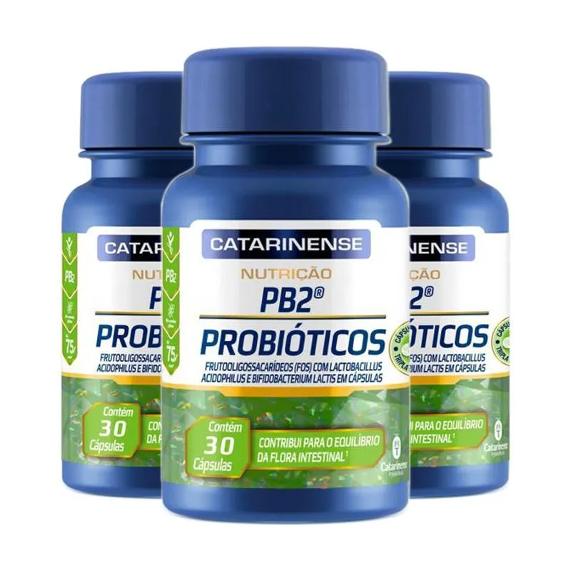 Kit 3 Probioticos Catarinense 30 Capsulas