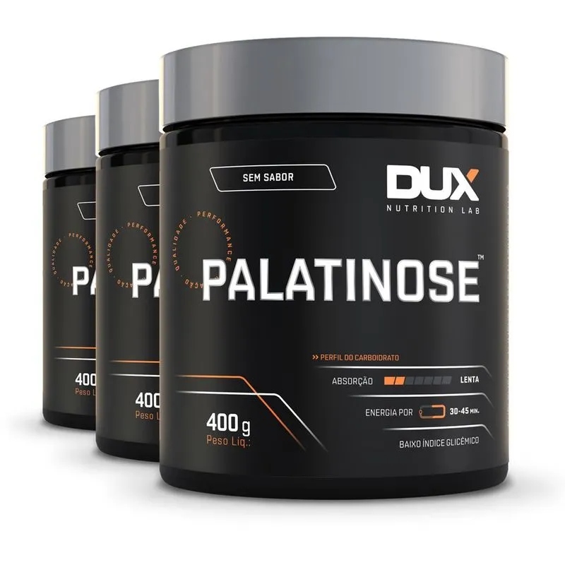 Kit 3 Palatinose Dux Sem Sabor 400g