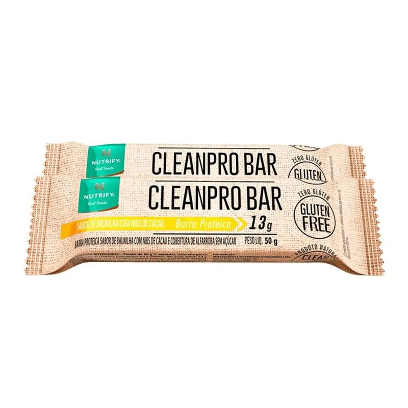 Kit 2 Cleanpro Bar Nutrify Barra De Proteína Baunilha Und
