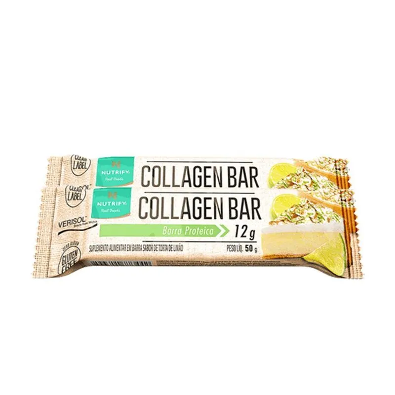 Kit 2 Collagen Bar Nutrify Barra Proteína Torta De Limão Und