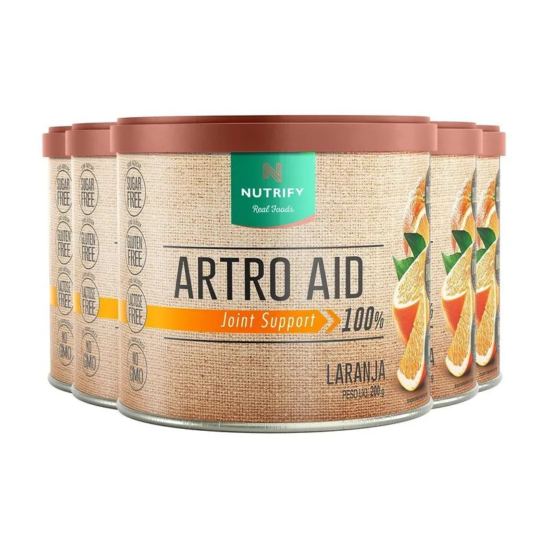 Kit 5 Artro Aid Colágeno Tipo 2 Nutrify 200g