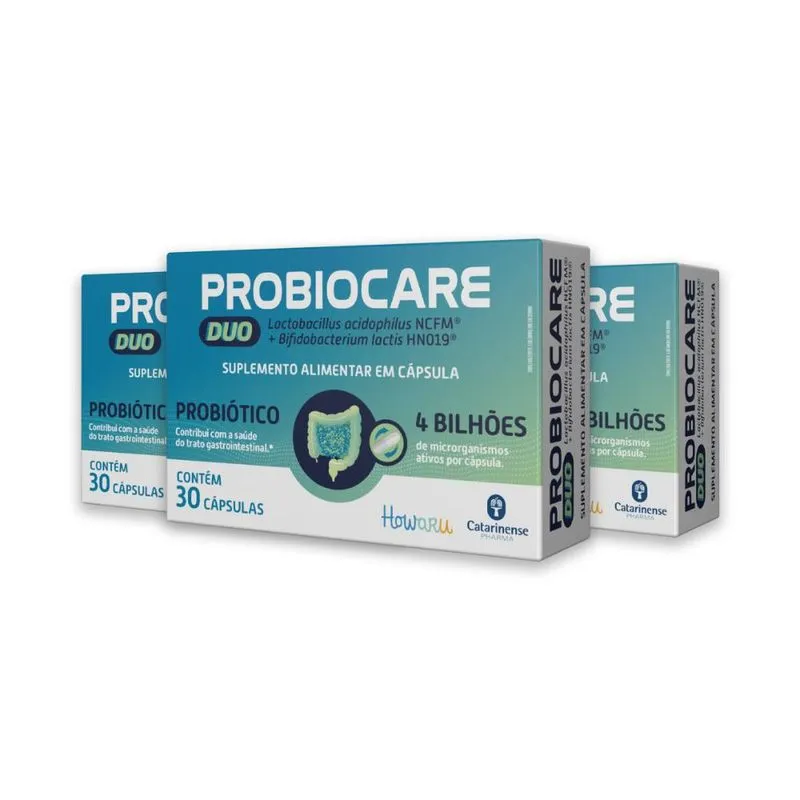 Kit 3 Probiocare Duo 30 Cápsulas Catarinense