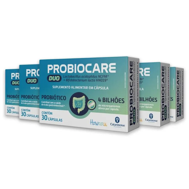 Kit 5 Probiocare Duo 30 Cápsulas Catarinense