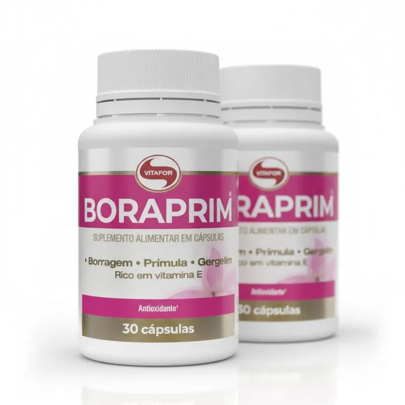 KIT 2 Boraprim Óleos de Prímula Vitafor 30 Cápsulas