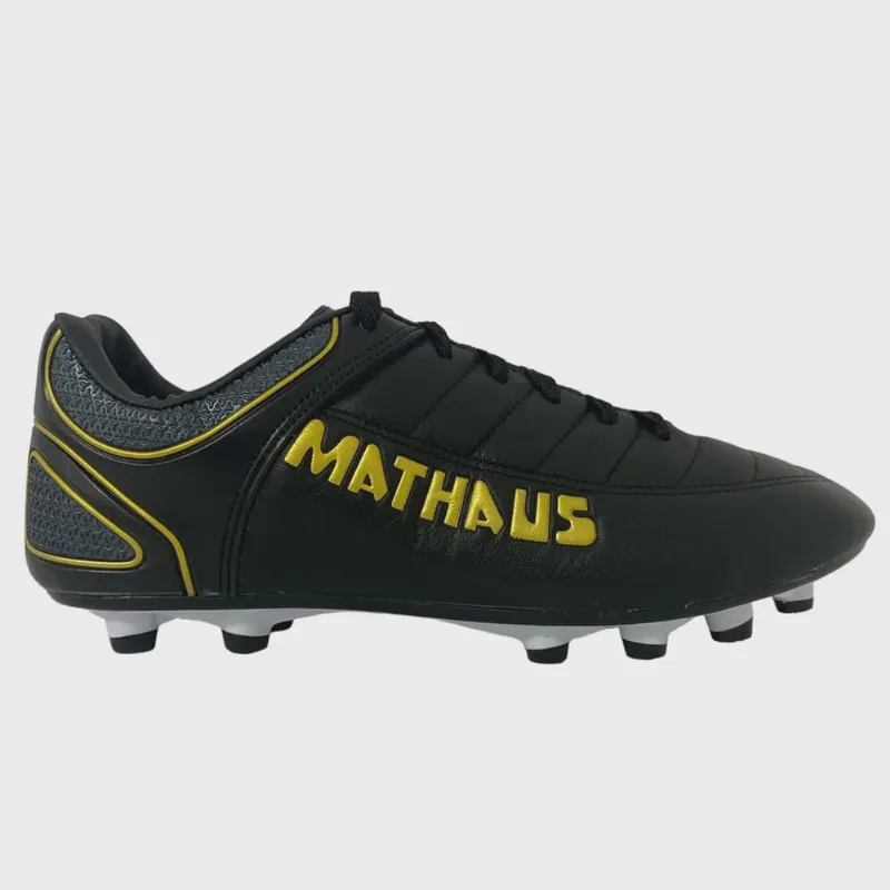 Chuteira Campo Mathaus New Galatic Adulto Preto