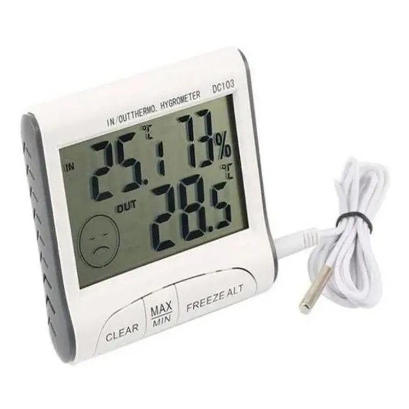 Termohigrometro Digital Com Sensor Temperatura Max E Min