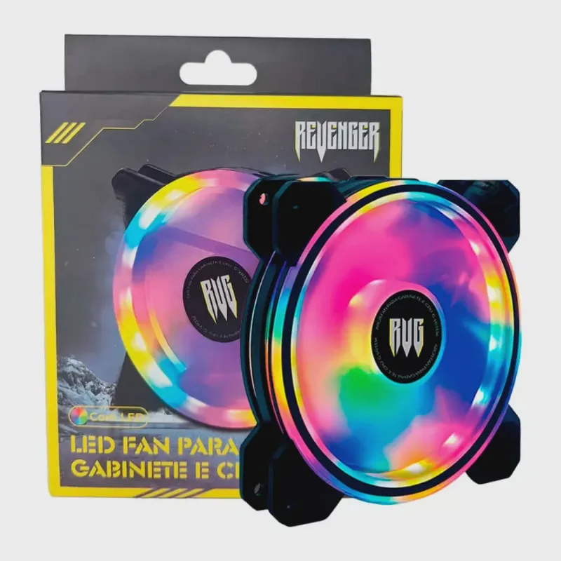 LED Fan rgb Cooler para Gabinete Super Silencioso Marca Revenger Modelo G-VR331
