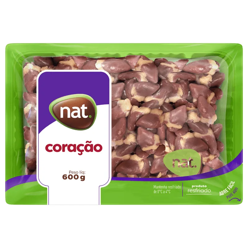 Coração de Frango Nat Resfriado Bandeja 600g