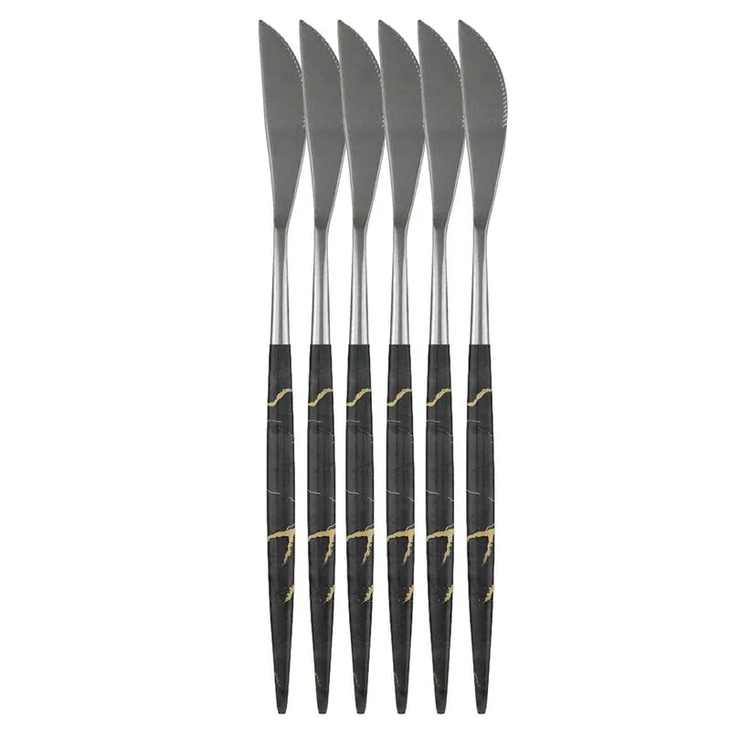 Garfo Colher Faca Colher De Sobremesa Talheres Slim 6 Facas