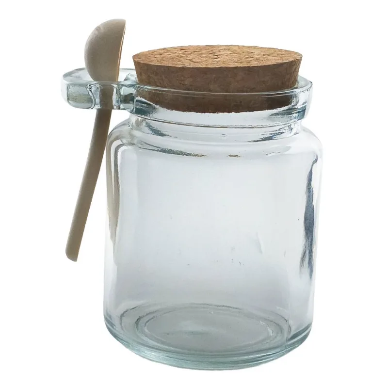 Porta Condimento C/Colher 200ml em Vidro Lehavi