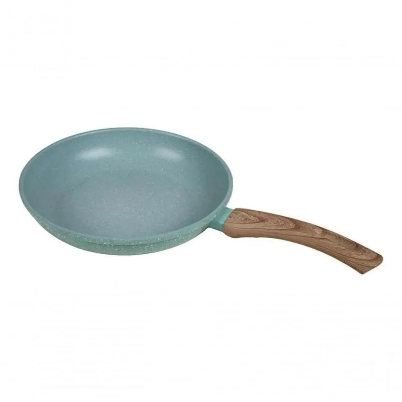 Frigideira Revestimento Nanoceramico 24cm Alumínio Com Antiaderente 24cm Frita Sem Óleo Verde