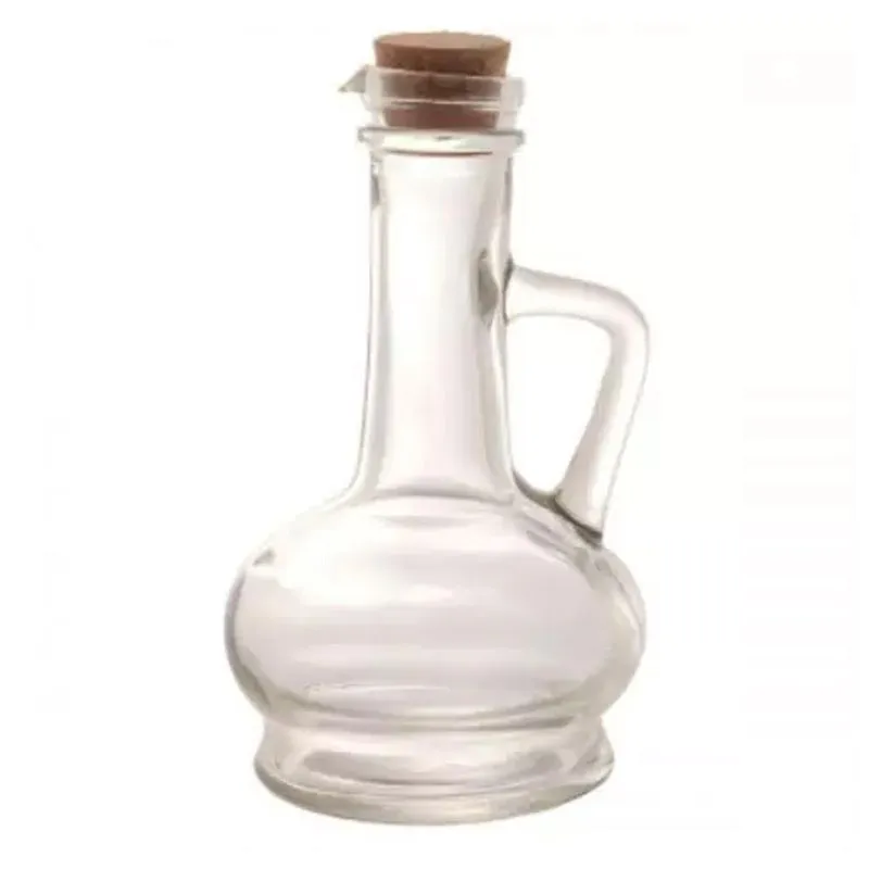 Galheteiro Azeite Ou Vinagre Em Vidro E Bambu 300 Ml