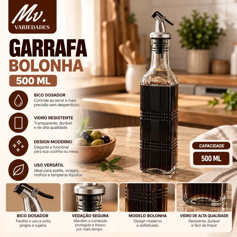 GALHETEIRO BOLONHA 500ML