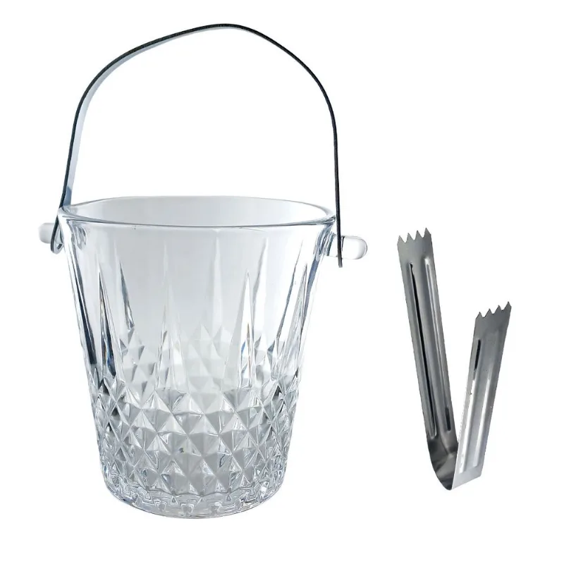 Balde de Gelo Lily C/ Pegador 1L em Vidro Lehavi