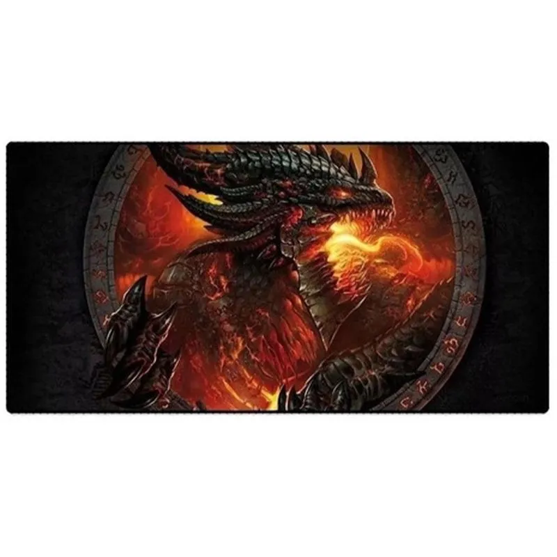 Mouse Pad Gamer Grande Exbom 70 X 35 - Dragão De Fogo