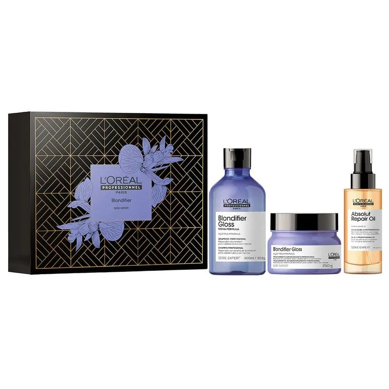 L’Oréal Professionnel Blondifier Kit- Shampoo + Máscara + Óleo Kit