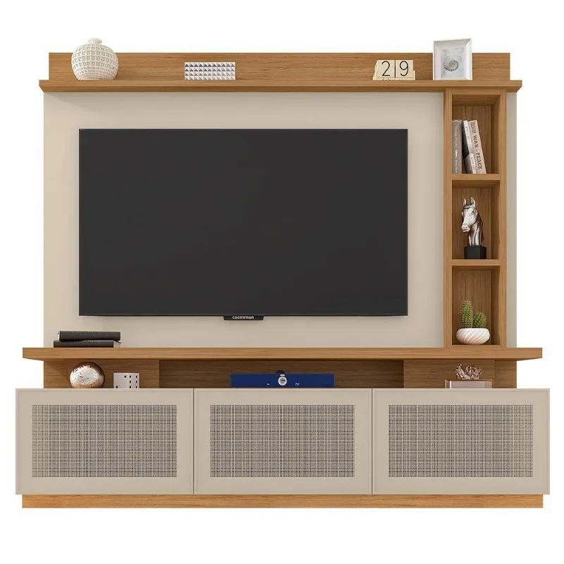 Home Theater Sala De Estar Screen Mdp Bp Buriti/off White