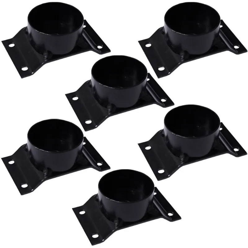 Kit 6 Chapinhas Elevada Com Tubo Fixação Pés Palito Rosca