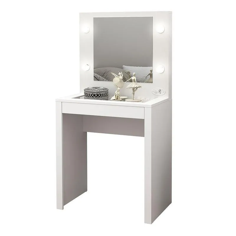 Penteadeira Para Quarto Decorativa Pe2017 Mpd Branco