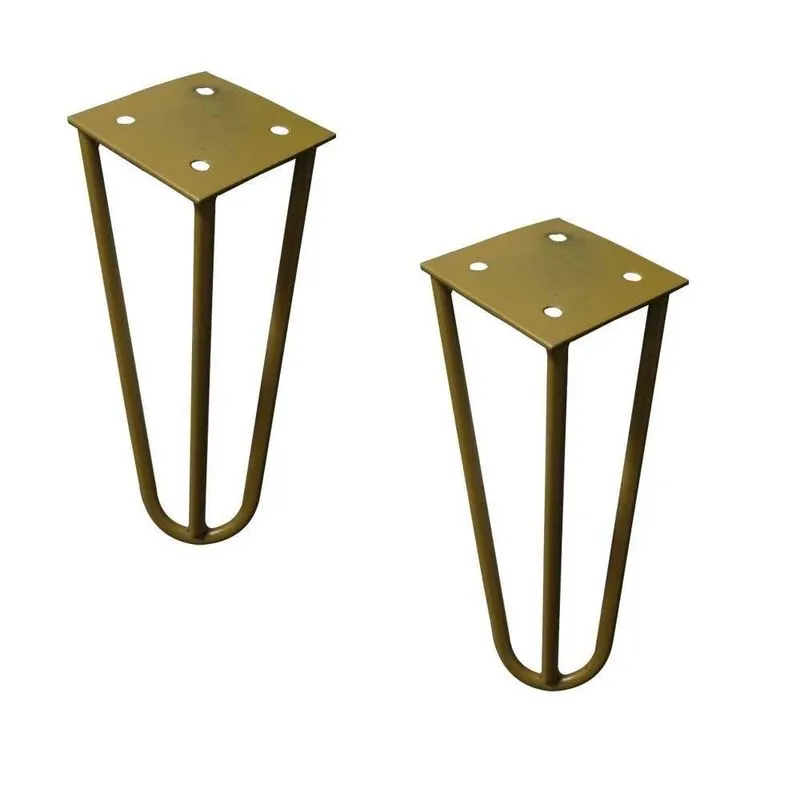 Pés Para Móveis Gran Belo G41 Mesas De Centro Puffs 15cm Bivolt Dourado