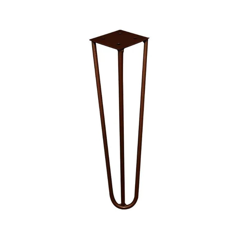 Pé De Metal 30 Cm Mesa De Canto Rack E Puffs Bronze
